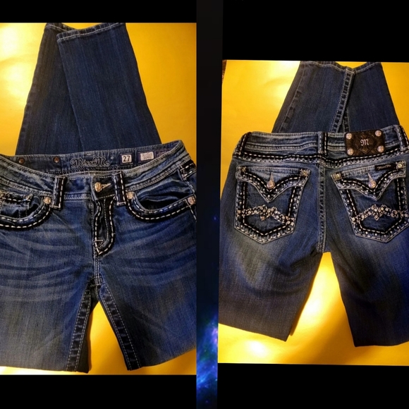 Lot of 5 Miss Me Jeans 1 Rock Revival Jeans - Picture 3 of 6